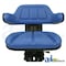 A & I Products Seat w/ Wrap Around Back w/Arms, Blue Vinyl, 265 lb / 120 kg Weight Limit 21" x19" x12" A-W333BU - alternate 2